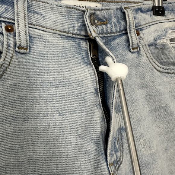 Abercrombie & Fitch Jeans Womens The Mom High Rise Distressed Stretch 27x25.5 - Picture 4 of 14